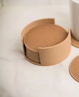 Obrusy Kinekus Podložka pod pohár 9x9x0,4cm plastová balenie 6ks