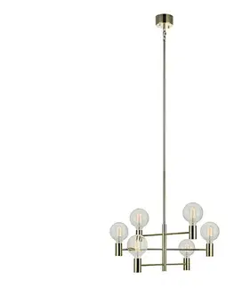 Svietidlá Markslöjd 106418 - Luster na tyči CAPITAL 6xE27/60W/230V mosadz 106418