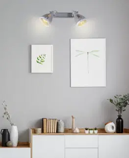 Nástenné svetlá Nástenná lampa Crodo E14 sivá