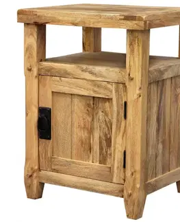 Nočné stolíky Nočný stolík 45x60x40 Devi indický masív mango