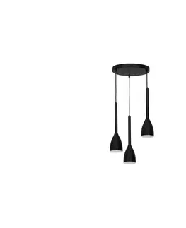 Svietidlá  Luster na lanku ISTAPPAR 3xE27/60W/230V čierna 3297