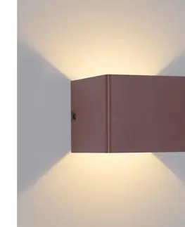 Svietidlá Brilagi - LED Vonkajšie nástenné svietidlo DONNANI LED/5W/230V 10 cm hnedé IP44 BRI757