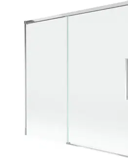 Sprchové dvere MEXEN/S - Rox vaňová zástena 2-krídlová posuvná 160 x 150, transparent, chróm 8C9-160-001-01-00