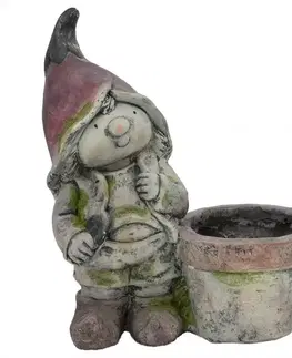 Záhradné dekorácie Chlapec s kvetináčom UA12-Y2089N