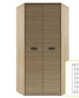 Zostava do detskej izby Diaz Skriňa rohová DIAZ Tempo Kondela