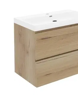 Kúpeľňový nábytok Kúpeľňová skrinka s umývadlom SAT B-Way 59x50x45 cm dub mat BWAY260OAKU4 BWAY260OAKU4