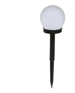 Záhradné lampy  LED solárna lampa LED/1,2V 40mAh IP44 čierna 11711