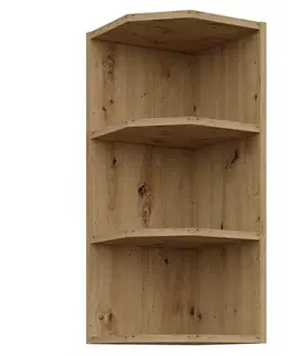 Kuchynské dolné skrinky KONDELA Frisbo / Arsany 30 G-72 ZAK horná rohová kuchynská skrinka dub artisan