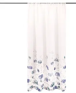 Závesy 4Home Záves Floral modrá, 140 x 245 cm