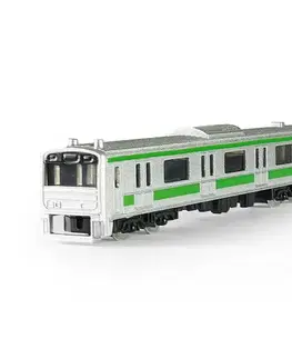Drevené vláčiky Rappa Kovový mini vlak metro, 15 cm
