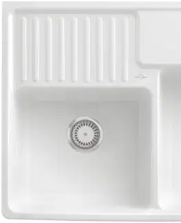 Kuchynské drezy Villeroy & Boch Double 895.2 biela keramika
