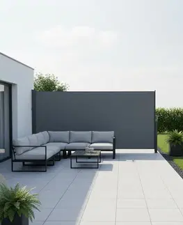 Markízy KONDELA Taksa New Typ 3 bočná markíza 300x160 cm antracit