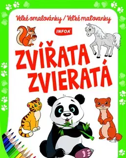 Pre deti a mládež - ostatné Velké omalovánky/Veľké maľovanky - Zvířata/Zvieratá