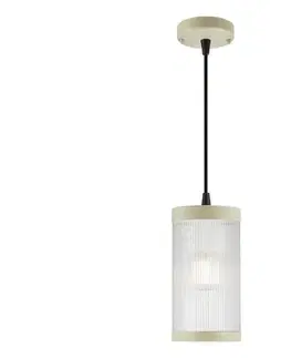 Svietidlá Nordlux - Vonkajší luster na lanku COUPAR 1xE27/25W/230V IP33 krémová 2218053008