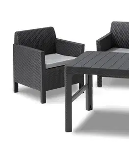 Záhradné sedacie súpravy ORLANDO + LYON TABLE - Allibert