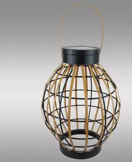 Solárne dekoračné lampy Solárna lampa Ratan oválna VO2834