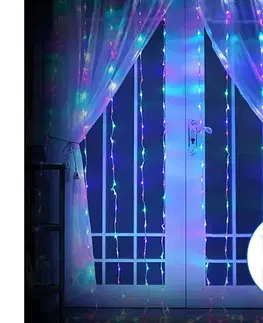 LED osvetlenie  B.V.  LED vonkajší vianočný reťazec 200xLED, 8 funkcií, 5x2m, IP44 B10303K3L