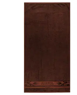 Uteráky 4Home Osuška Bamboo Premium tmavohnedá, 70 x 140 cm