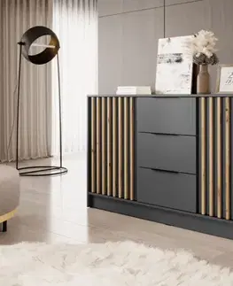 Komody ArtPS Komoda KELLY 3D | grafit