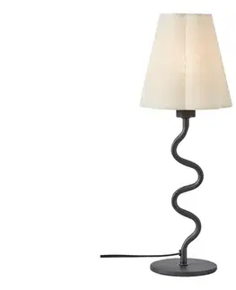 Lampy Markslöjd 109171 - Stolová lampa VEYA 1xE14/40W/230V ľan/čierna 109171