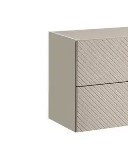 Kúpeľňový nábytok Comad Viva Cashmere skrinka 80x39x57 cm závesná kúpeľňová skrinka pod umývadlo béžová VIVA CASHMERE 82-80-2S
