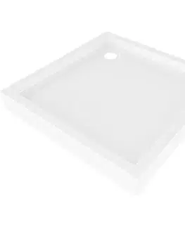 Vane MEXEN - Flow+ Sprchová vanička štvorcová 70 x 70, biela lesk 46S107070H