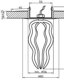 Stropná svetla Bodové svetlo SK-15 Candellux