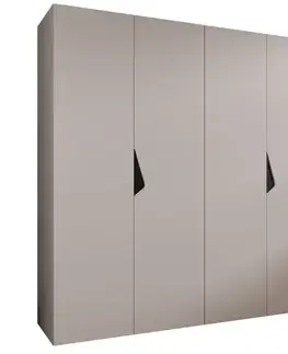 Šatníkové skrine Skriňa Sandi 1-200 kašmír/čierna