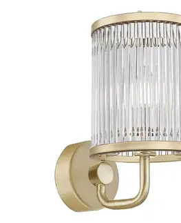Svietidlá Zuma Line W0528-01F-V6AC - Nástenná lampa SERGIO 1xE14/60W/230V zlatá W0528-01F-V6AC