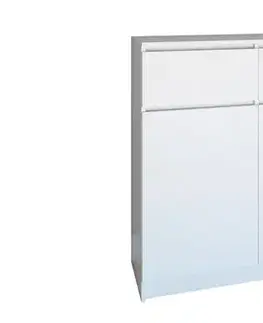 Komody a skrinky Moderná komoda 3D3S, biela