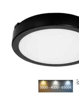 Svietidlá  LED Kúpeľňové stropné svietidlo so senzorom NAIROS LED/18W/230V IP65 čierna + DO KFN2X18WCZ