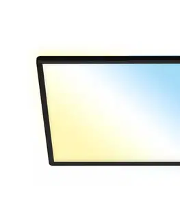 Svietidlá Briloner 7060-015 - SLIM LED stmievateľný panel 22W/230V 42x42 cm čierny Wi-Fi Tuya + diaľkové ovládanie 7060-015