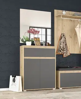 Predsieňové steny NABBI Thebes predsieň dub artisan / sivá