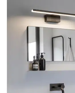 Svietidlá  B.V.  - LED osvetlenie zrkadla do kúpeľne LED/8W/230V 4000K 40 cm IP44 čierne B10312NR8