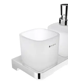 Svietidlá NIMCO MA 2905831C-26 - Nástenný dávkovač mydla a stojan na kefky MAYA 320 ml MA 2905831C-26