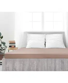 Plachty 4Home jersey prestieradlo Ideál orechová, 180 x 200 cm