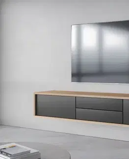 TV stolíky LANNY TV stolík 39, dub / antracit 