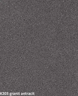 Kuchynské linky ArtExt Rohová pracovná doska - 38 mm 38 mm: Anthracite Granite K 203 PE