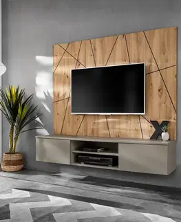 Obývacie steny Obývacia Stena Xari Sgas Xr G2 Sivá hlina/Artisan