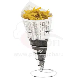 Miniatúry na servírovanie STALGAST Stojan na hranolky - výška 21,5 cm