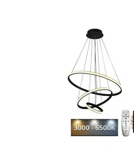 Svietidlá BRILAGI - LED stmievateľný luster na lanku CIRCLE LED/90W/230V 3000-6500K + diaľkový ovládač BG-J4301/B