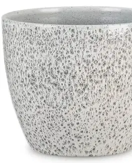 Záhrada Keramický obal na kvetináč Scheurich 920, ø25cm, čierna trblietavá