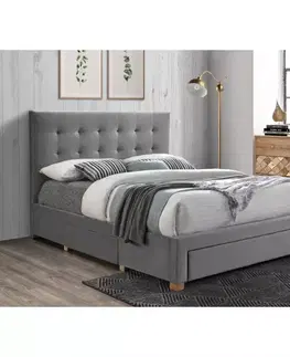 Dvojlôžkové postele Posteľ Elsa CFF007-2 grey 160/200