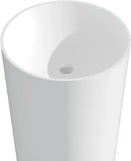 Umývadlá MEXEN - Onyx-03 Voľne stojace umývadlo z liateho mramoru 45 x 45, biela mat 26534500
