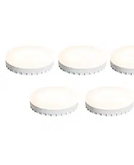LED osvetlenie Sada 5 GX53 3-stupňových stmievateľných LED žiaroviek 9W 900 lm 3000K