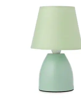 Lampy ONLI - Stolná lampa NANO 1xE14/6W/230V zelená 19 cm 059/LV