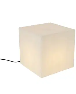 Vonkajšie stojanové svietidlá Moderné vonkajšie svietidlo biele 38 cm štvorcové IP44 - Nura