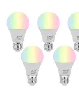 LED osvetlenie Sada 5 ks E27 Stmievateľné LED žiarovky A60 Opal 9W 806lm 2700-6500K