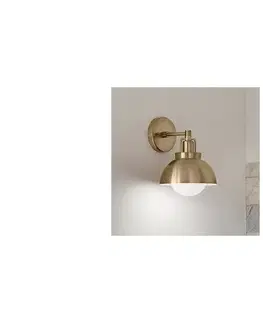 Svietidlá Elstead Kichler KL-NIVA-1W-1P-CPZ - Nástenná lampa NIVA 1xE27/40W/230V mosadz KL-NIVA-1W-1P-CPZ