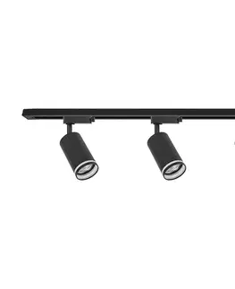 Svietidlá  Bodové svietidlo v lištovom systéme PIPE 3xGU10/10W/230V čierne ML2083